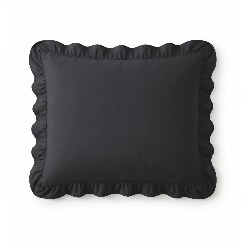 Kussenslopen Ruffles - Antraciet - 2-PACK - Image 3