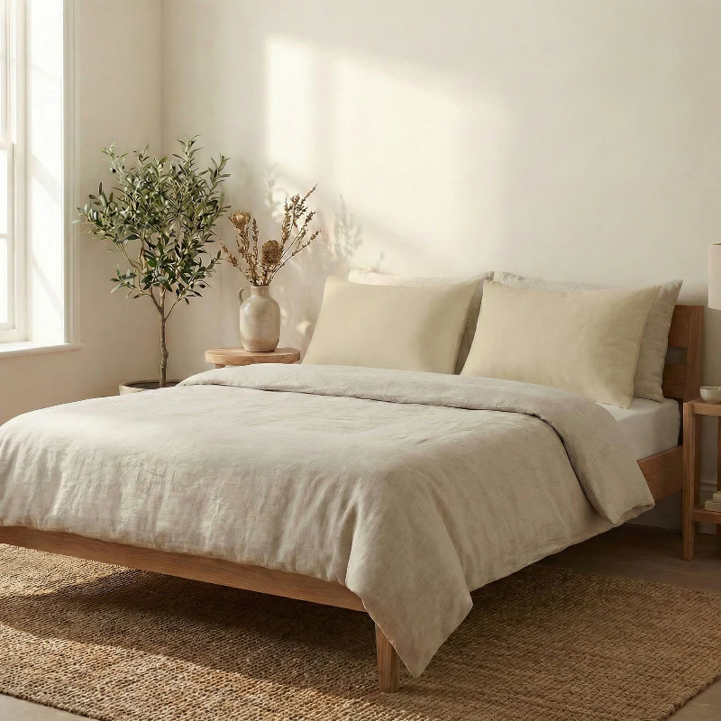 2-PACK Kussenslopen: Uni - Beige - Image 3