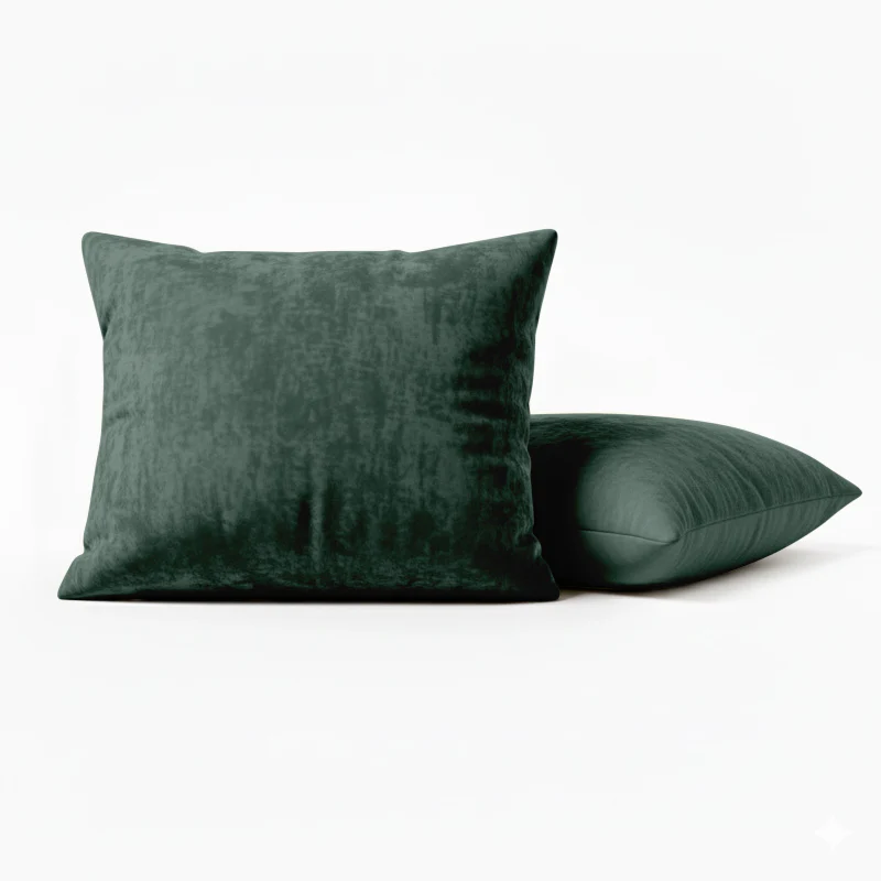 2-PACK Velvet Kussensloop - Donkergroen - Image 2