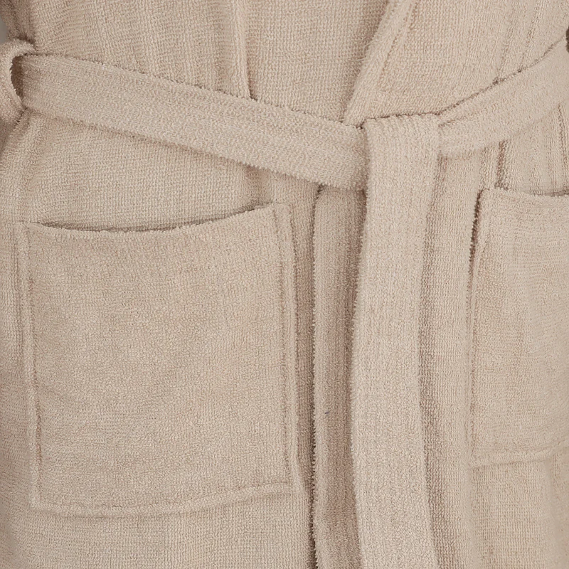 Luxe Badjas Katoen - Beige - Image 5