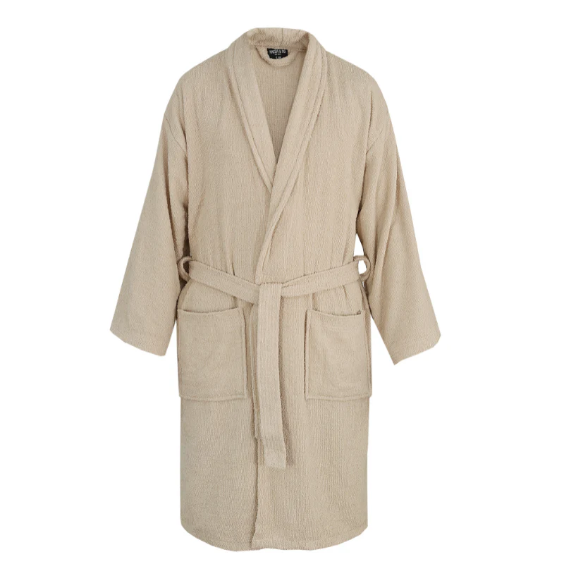Luxe Badjas Katoen - Beige - Image 8