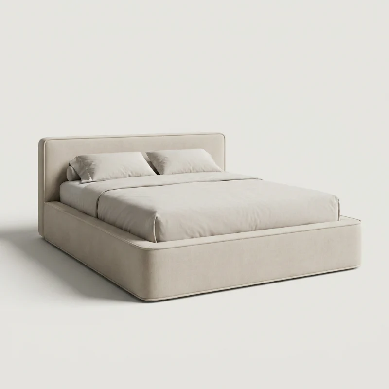 Boxspring met Opbergruimte Amour Tranquility - Velvet - Crème - Image 6