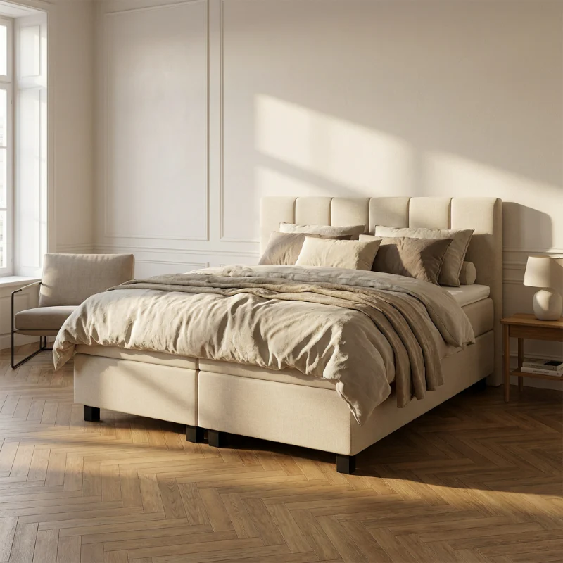 Boxspring Hotel Luxury - Wide - Beige - Image 2