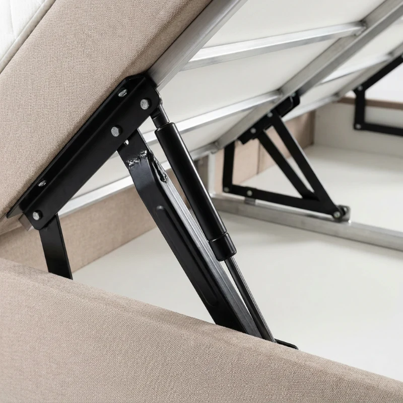 Boxspring Julia met opbergruimte - Beige - Image 3