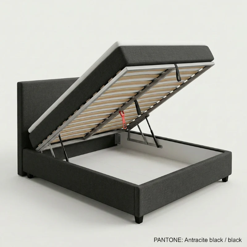 Boxspring Julia met opbergruimte - Zwart - Image 6