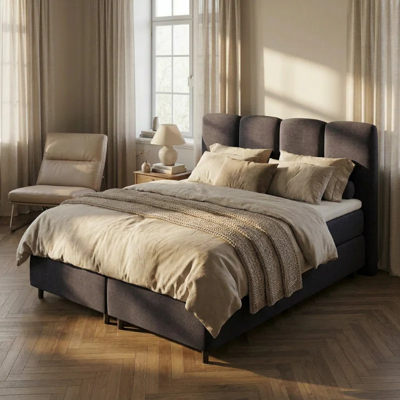 Boxspring met Opbergruimte - Allure - Antraciet - Image 6