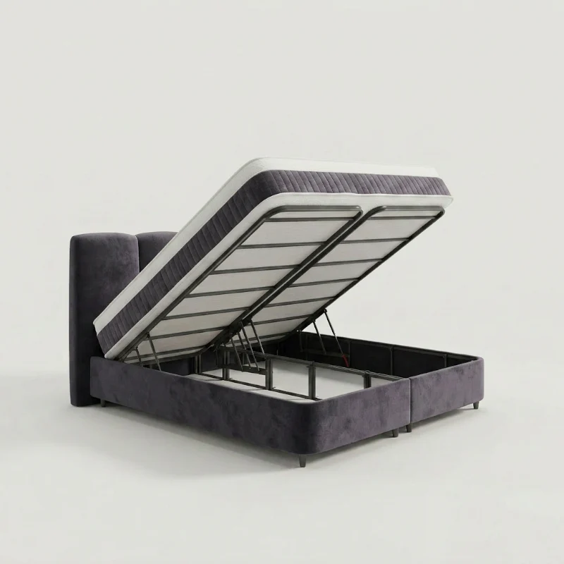 Boxspring met Opbergruimte - Allure - Antraciet - Image 7
