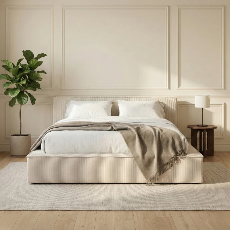 Boxspring met Opbergruimte Amour Cosy - Crème - Image 8