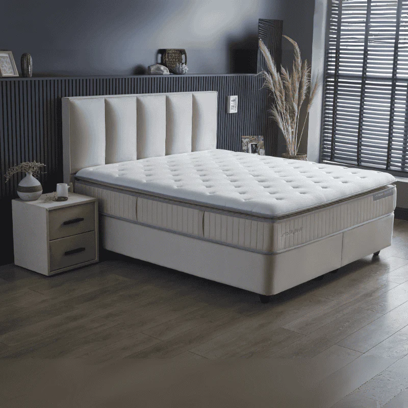 Boxspring met opbergruimte Birdybedd - Beige - Image 5