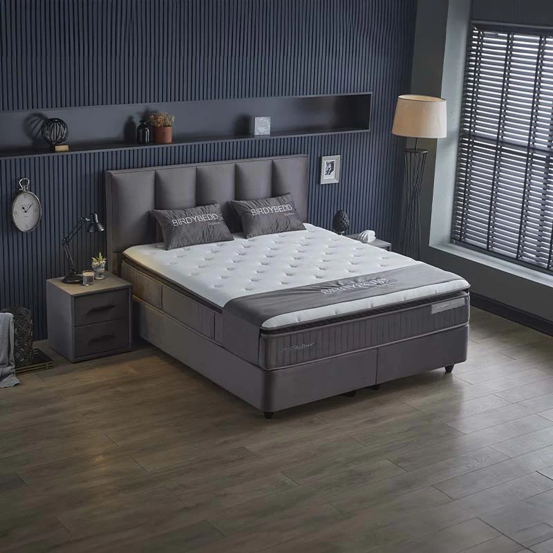 Boxspring met opbergruimte Birdybedd - Antraciet - Image 7