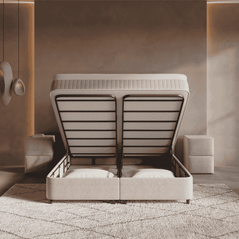 Boxspring met Opbergruimte - Horizon - Beige - Image 6