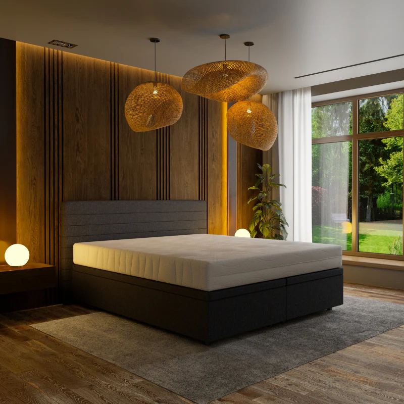 Boxspring met Opbergruimte Hotel Elegance - Zwart - Image 3