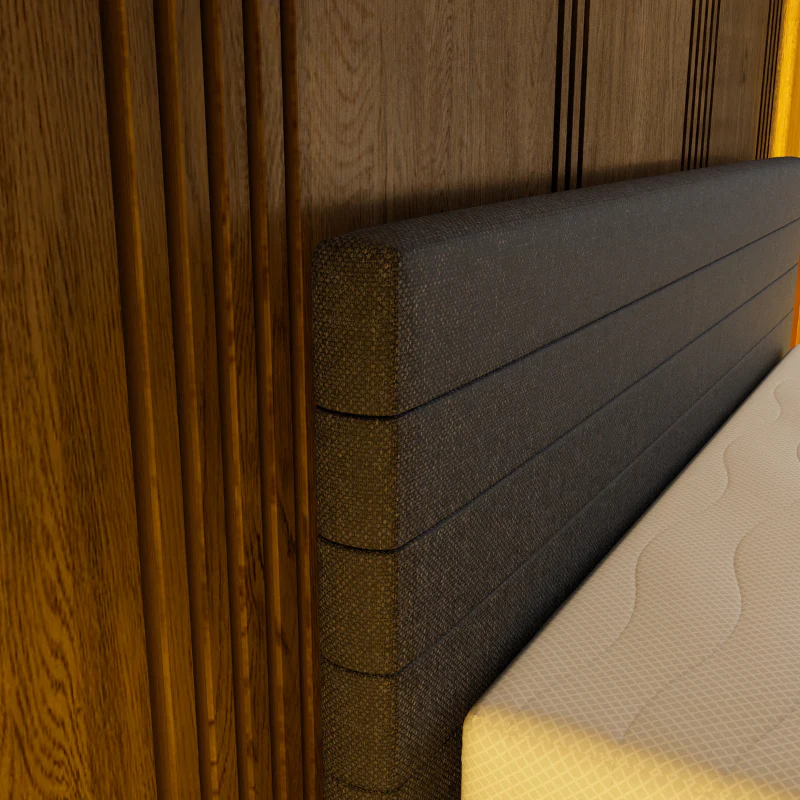 Boxspring met Opbergruimte Hotel Elegance - Zwart - Image 5