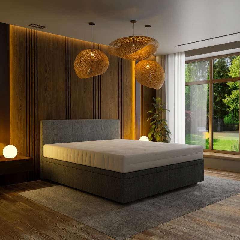 Boxspring met Opbergruimte Hotel Essence - Antraciet - Image 2