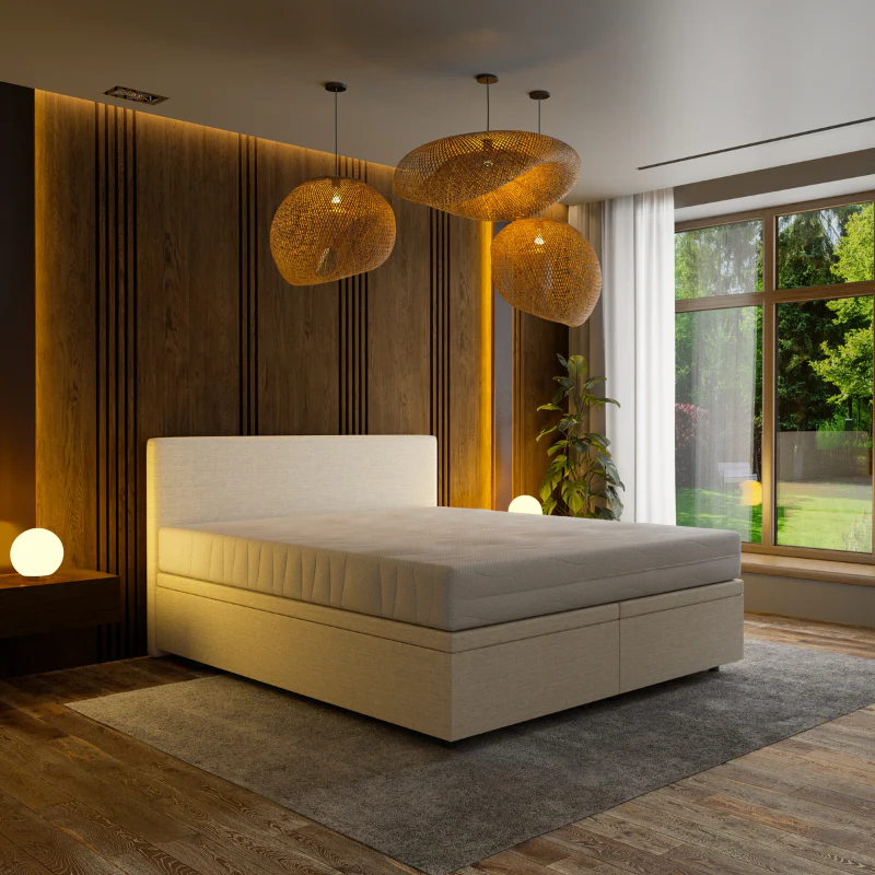 Boxspring met Opbergruimte Hotel Essence - Beige - Image 3