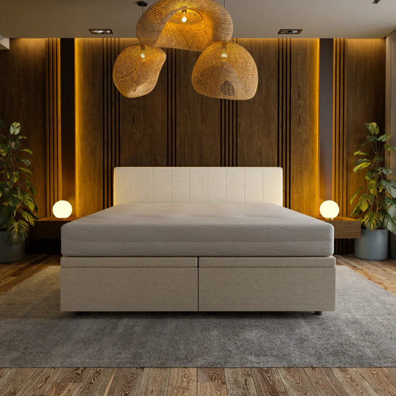 Boxspring met Opbergruimte Hotel Prestige - Beige - Image 2
