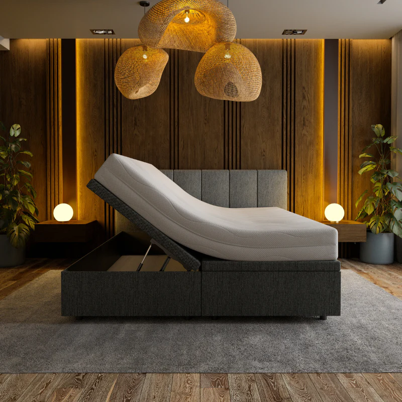 Boxspring met Opbergruimte Hotel Royal - Antraciet - Image 3