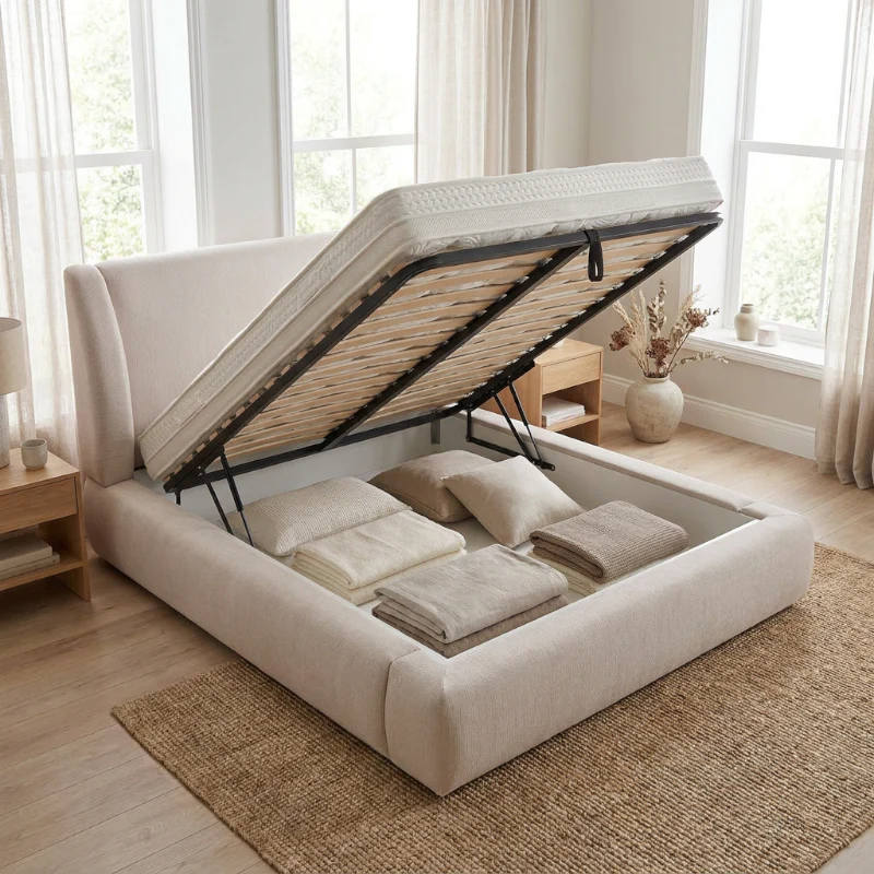 Boxspring met Opbergruimte - Milano - Beige - Image 5
