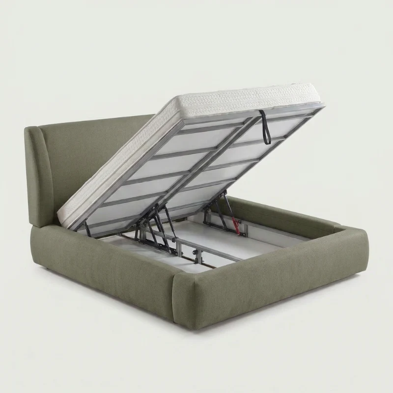 Boxspring met Opbergruimte - Milano - Groen - Image 10