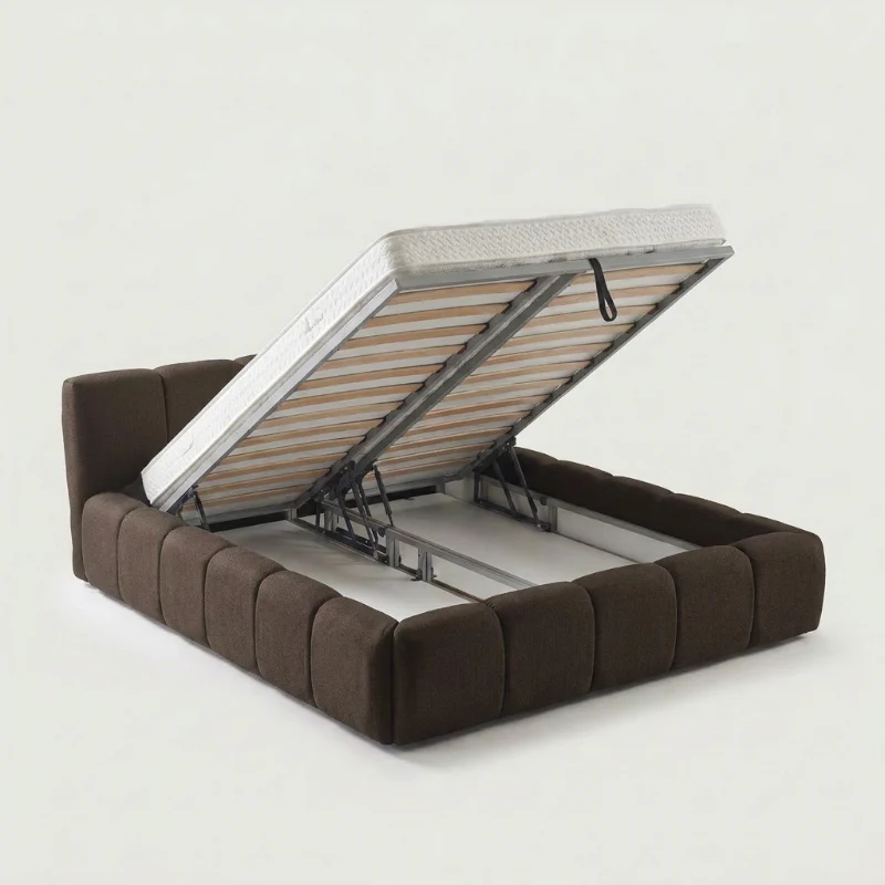 Boxspring met Opbergruimte - Palermo - Bruin - Image 6