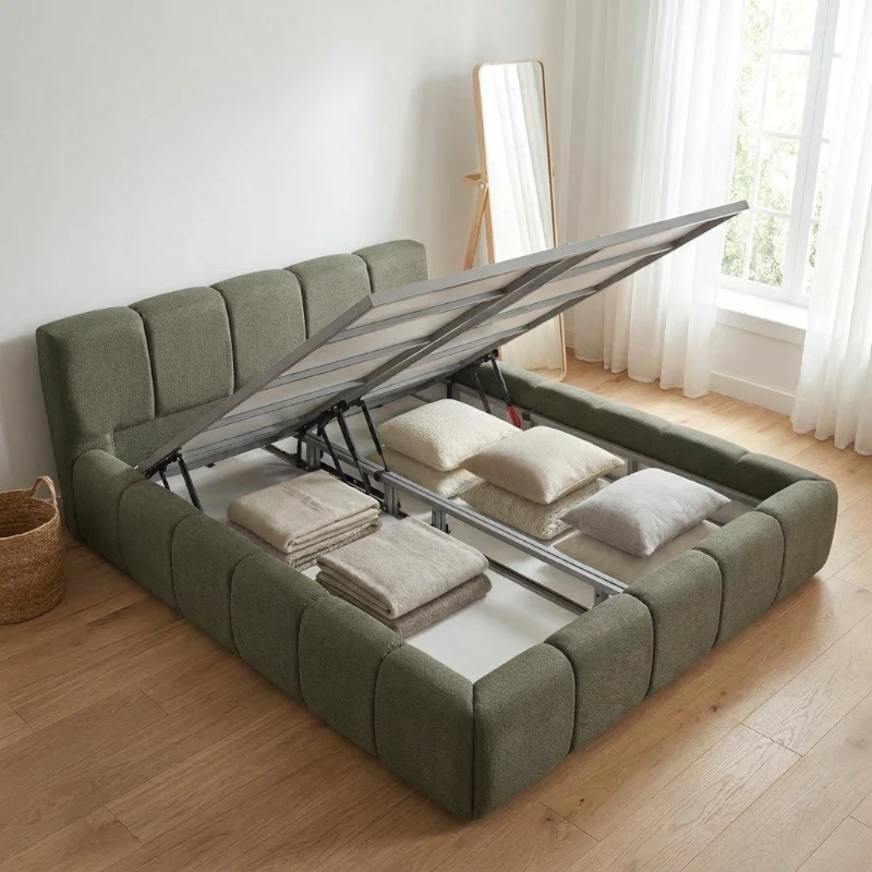 Boxspring met Opbergruimte - Palermo Deluxe - Groen - Image 7