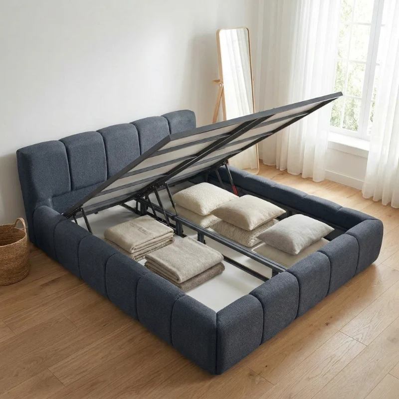 Boxspring met Opbergruimte - Palermo Deluxe - Navy - Image 6
