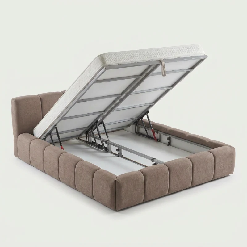 Boxspring met Opbergruimte - Palermo Deluxe - Taupe - Image 8