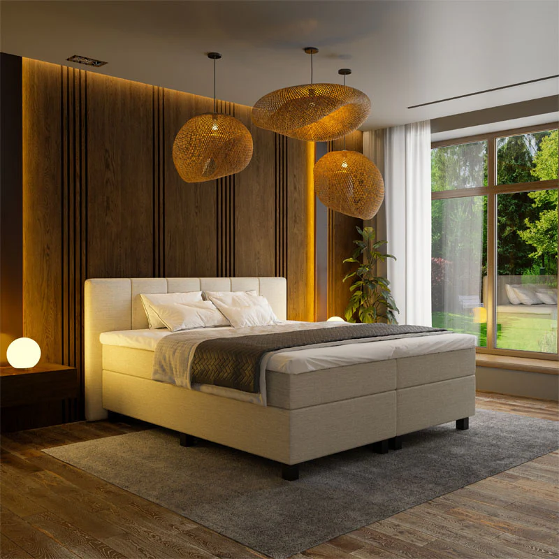 Boxspring Hotel Suite - Wide - Beige - Image 2