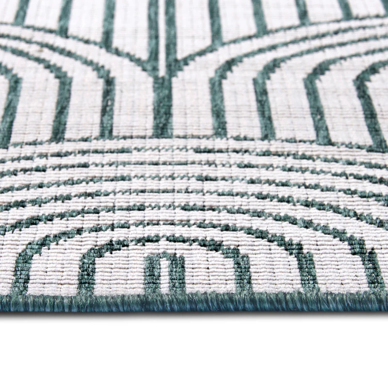 Buitenkleed Dubbelzijdig Flatweave - Groen - Image 4
