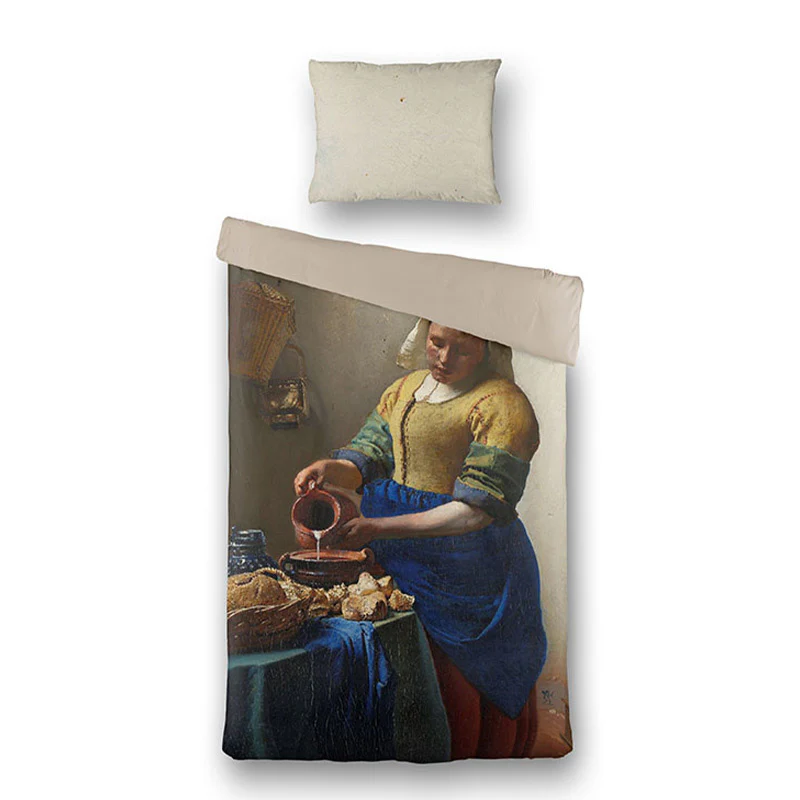 Dekbedovertrek Katoen-Satijn - Het Melkmeisje - Art Collectie - Image 6