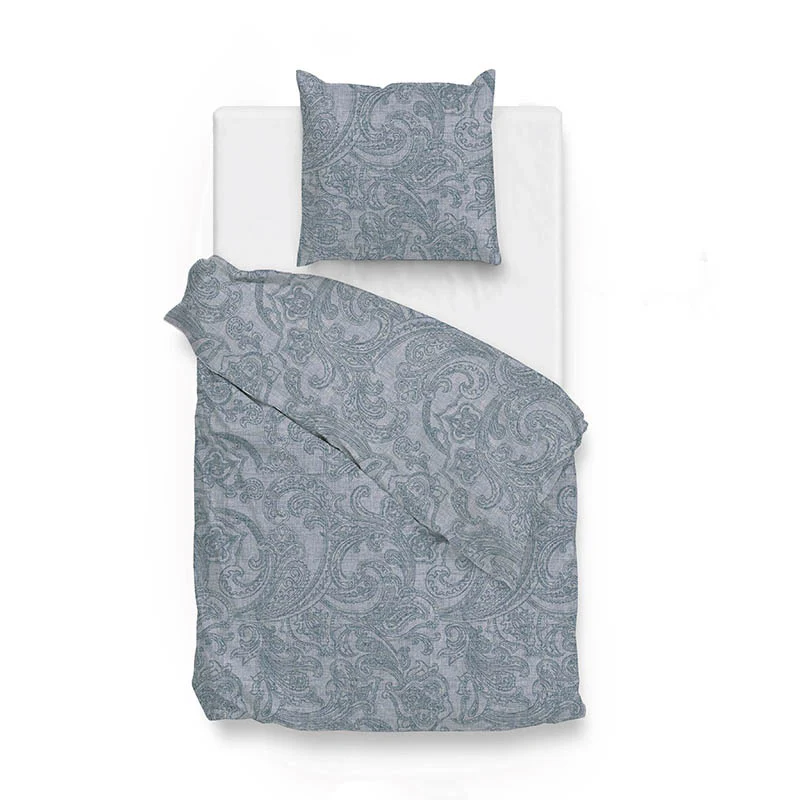 Dekbedovertrek Katoen-Flanel - Paisley di Lino - Denim - Image 5