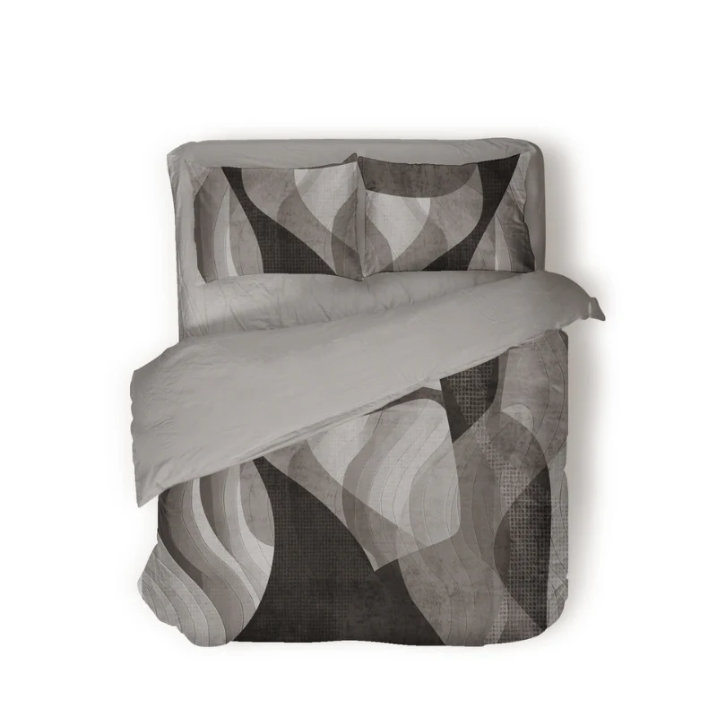 Dekbedovertrek Percale-Katoen Verkoelend - Abstract Marble - Grijs - Image 2