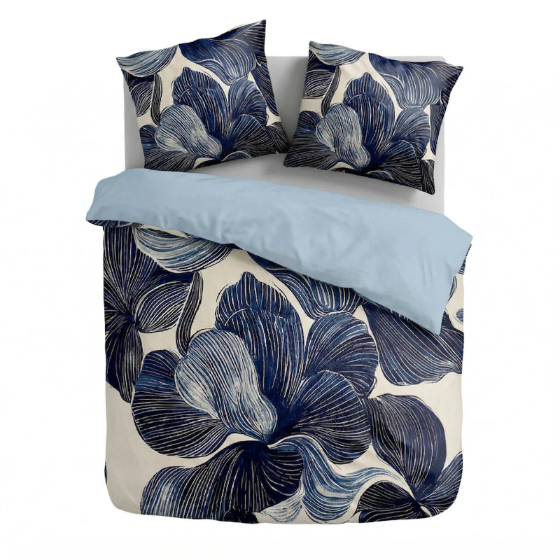 Dekbedovertrek Percale-Katoen Verkoelend - Indigo Blend - Image 4