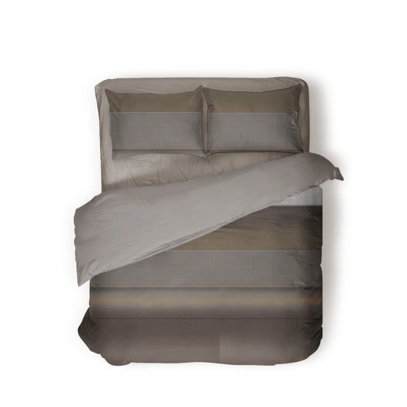 Dekbedovertrek Percale-Katoen Verkoelend - Stripe Geometrie - Image 6