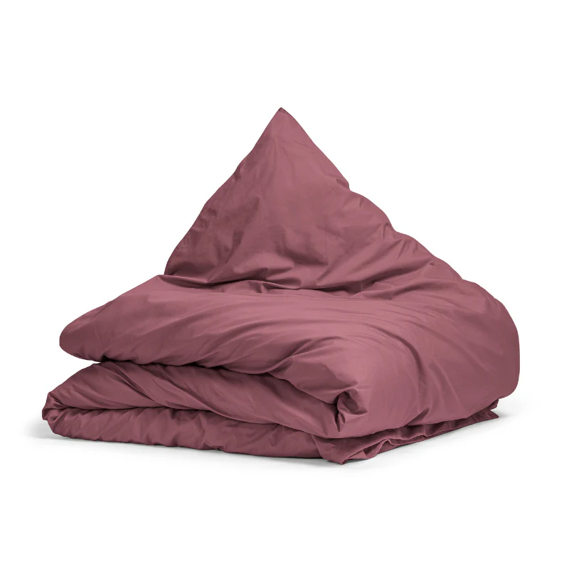 Dekbedovertrek Percale Katoen Uni Verkoelend - Oud Roze - Image 4