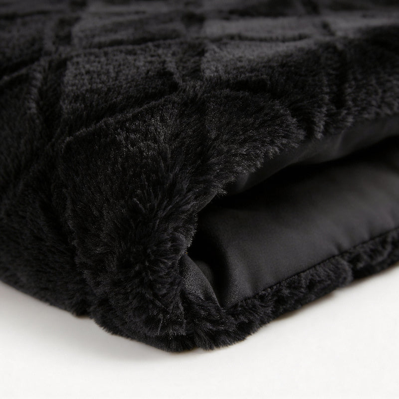 Dekbedovertrek Teddy Faux Fur Syon - Zwart - Image 5