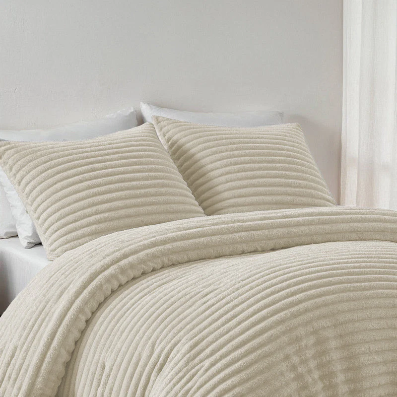Dekbedovertrek Summer Teddy Rib - Creme/Off White - Image 4