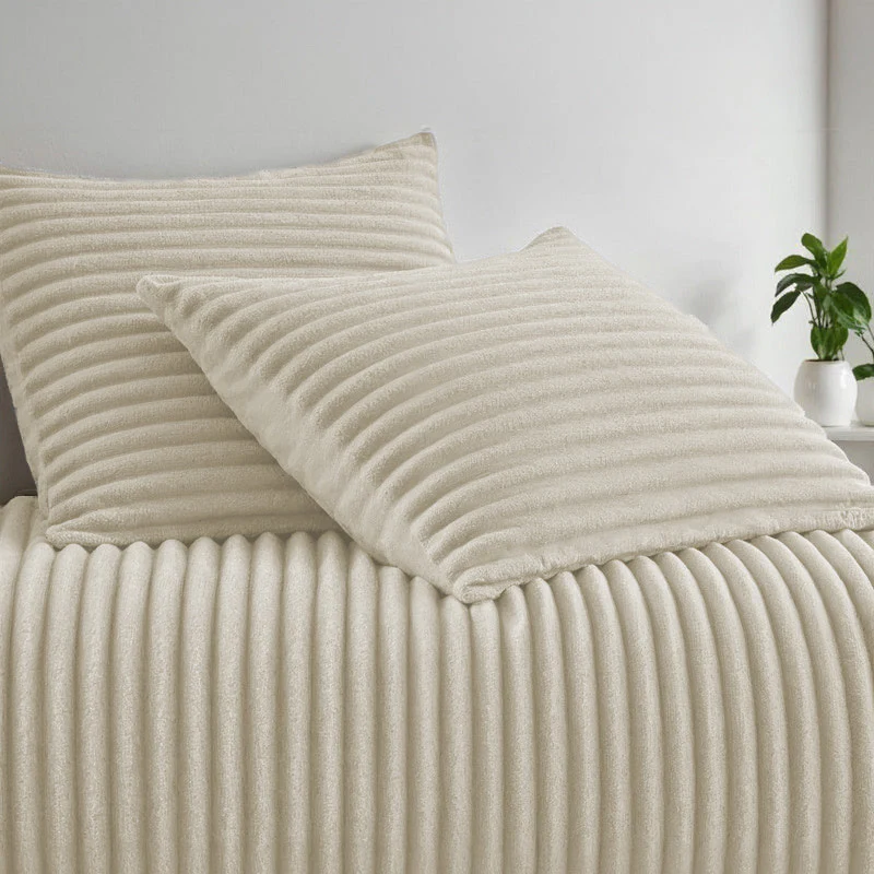 Dekbedovertrek Summer Teddy Rib - Creme/Off White - Image 5