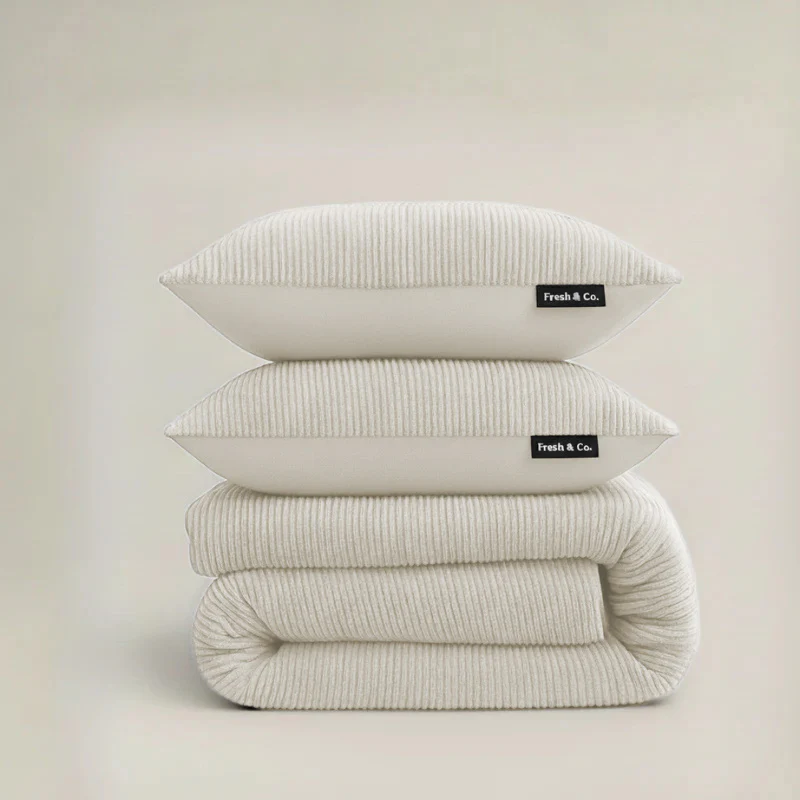 Dekbedovertrek Summer Teddy Rib - Creme/Off White - Image 8