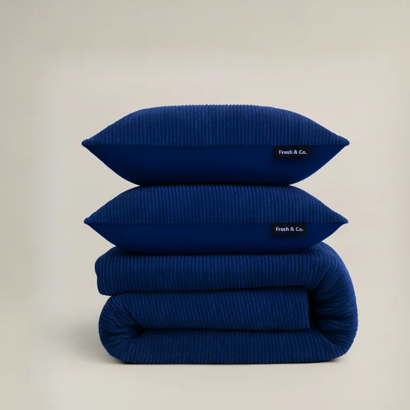 Dekbedovertrek Summer Teddy Rib - Navy - Image 9