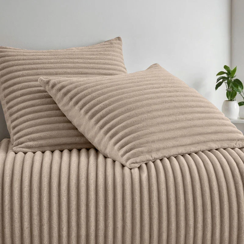 Dekbedovertrek Summer Teddy Rib - Taupe - Image 6