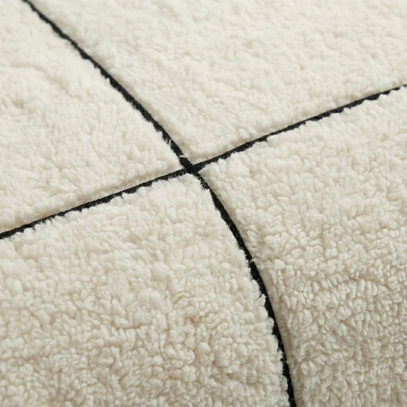 Dekbedovertrek Teddy Trim - Beige / Zwart - Image 3