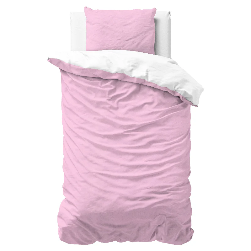 Dekbedovertrek Twin Face -  Roze/Wit - Image 6