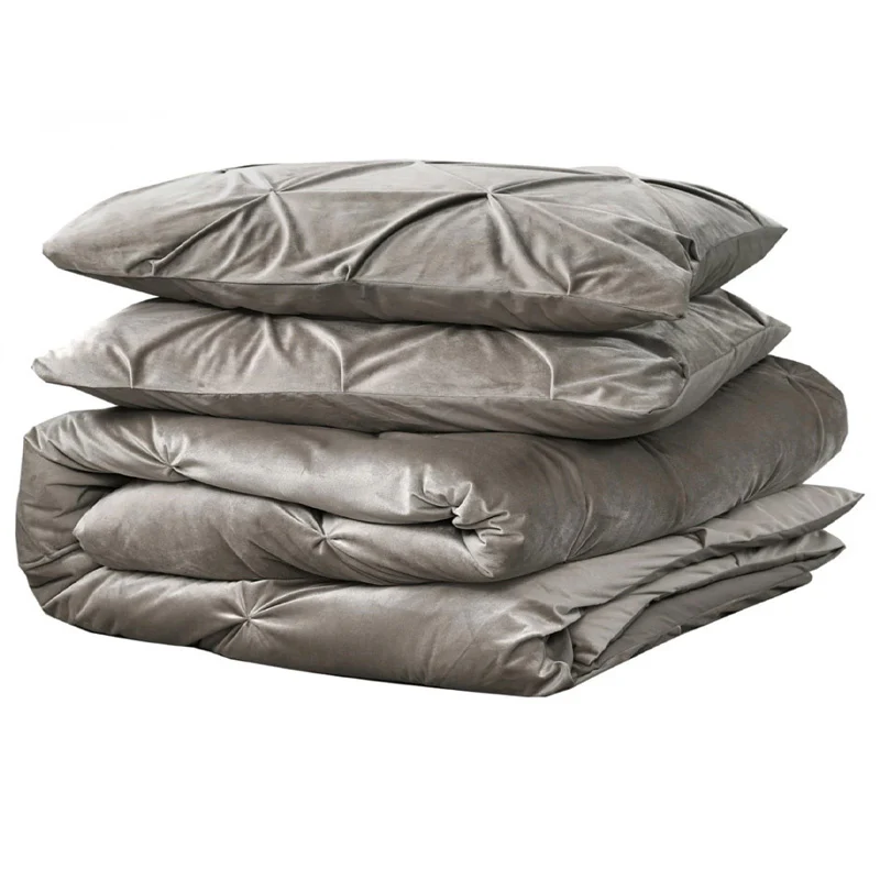 Dekbedovertrek Velvet Pintuck - Zand - Image 6
