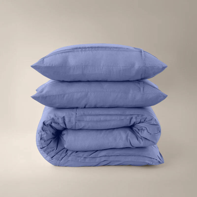 Dekbedovertrek Washed Tufted - Blauw - Image 5