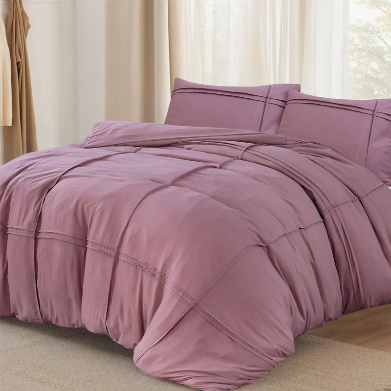 Dekbedovertrek Washed Tufted - Oud Roze - Image 7
