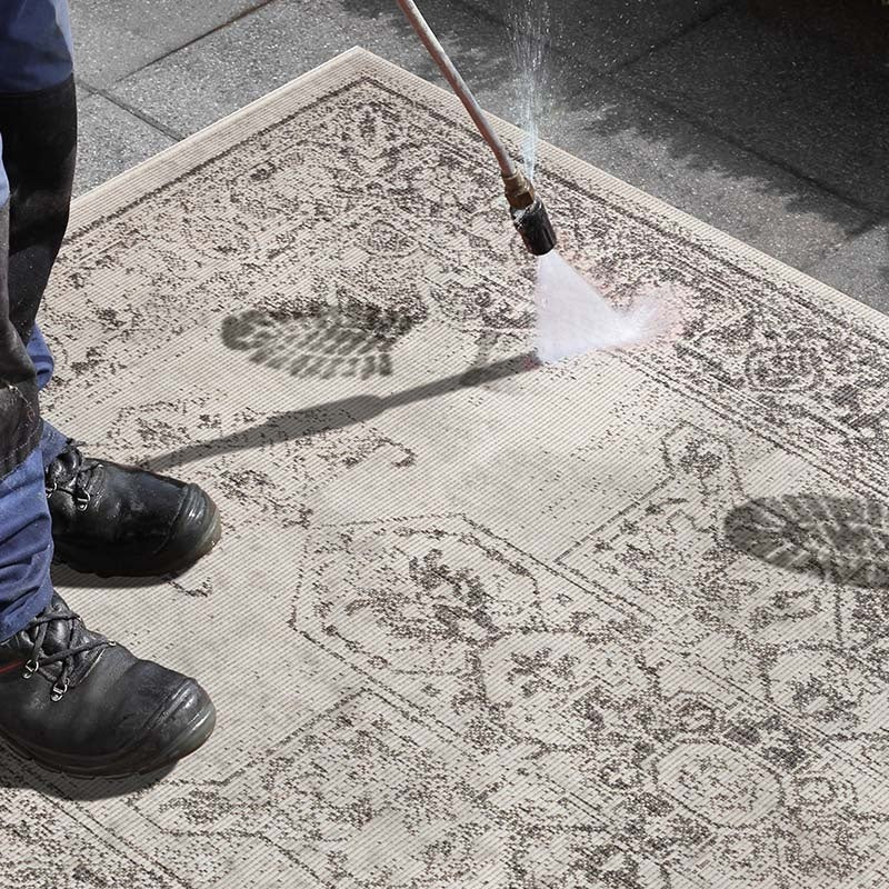 Dubbelzijdig Buitenkleed Borbon Rond - Grijs - Image 4