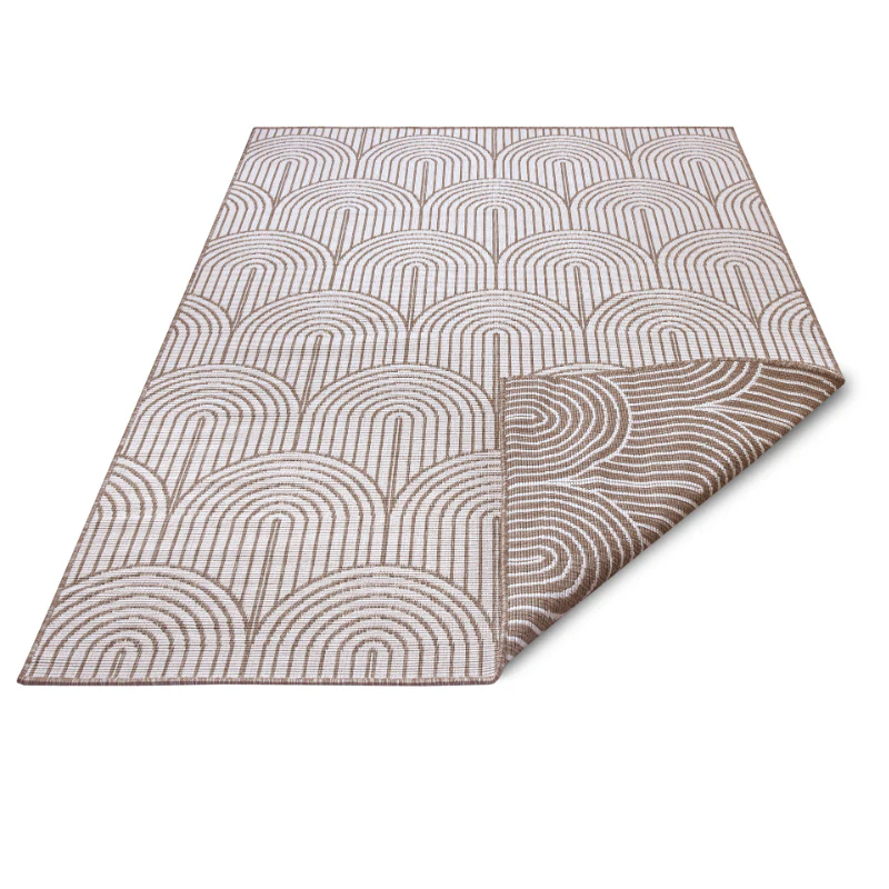 Dubbelzijdig Buitenkleed Flatweave - Taupe - Image 10