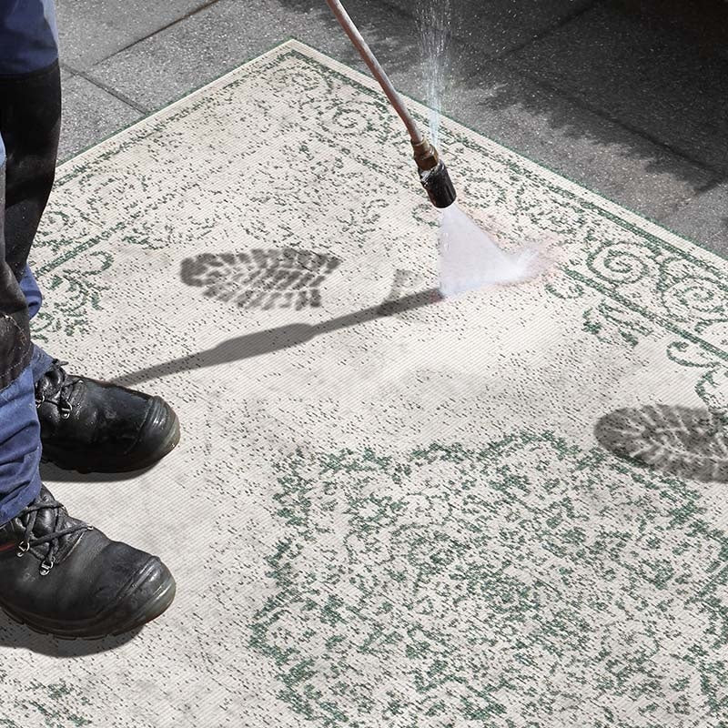 Dubbelzijdig Buitenkleed Triomphe - Groen/Crème - Image 5