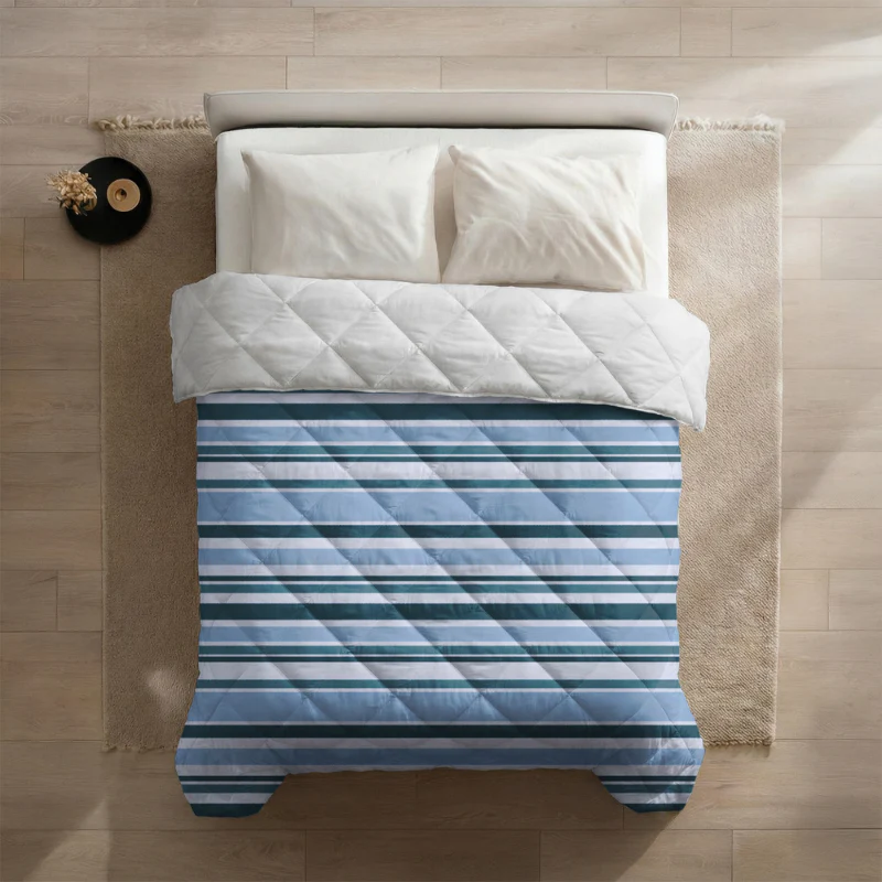 Easy Dekbed Zonder Overtrek - Horizontal Lines - Navy - Image 8